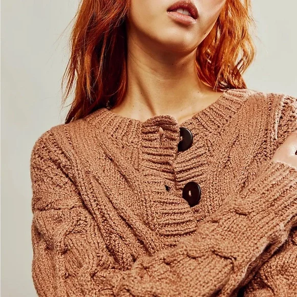 NWT FREE PEOPLE Bonfire Cardi - Picture 5 of 9